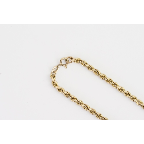 163 - A 9ct Gold chain link necklace. Weight 7.4g. Length 40cm.