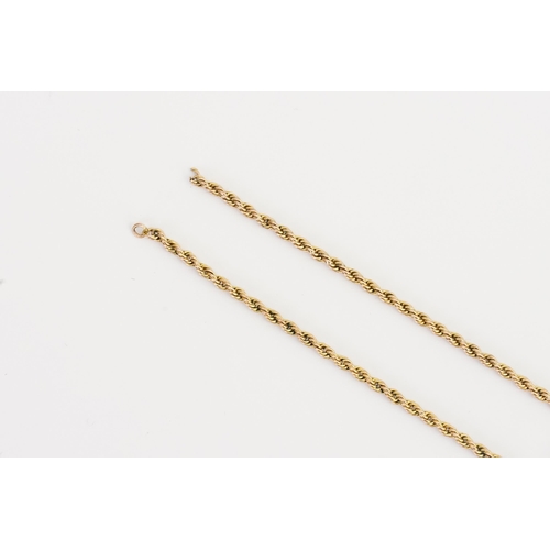 112 - A 9ct Gold twist chain AF. Length 47cms. Weight 4.4g.