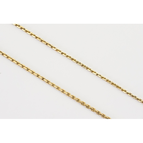 119 - Tested higher than 18ct gold chain. Weight 24.4g.