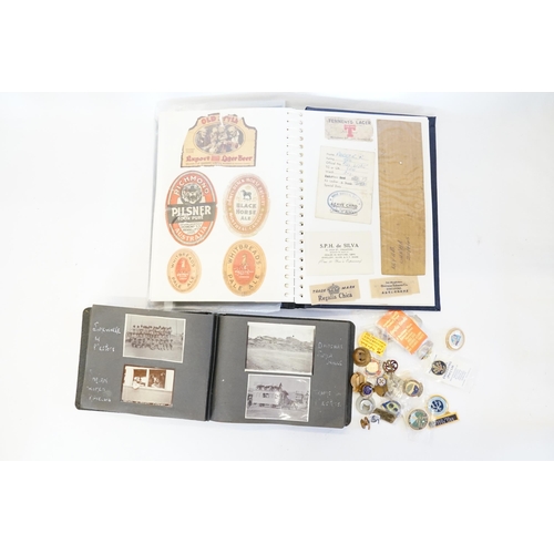 995 - An interesting collection of Singapore printed paraphernalia including the Ceylon, photographs in In... 