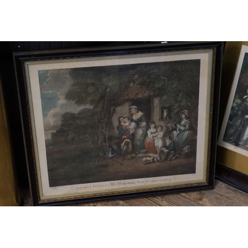 986 - A George Morland Tinted Print 