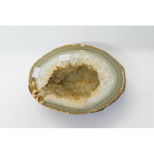 708 - A Large Natural Quartz Geode.