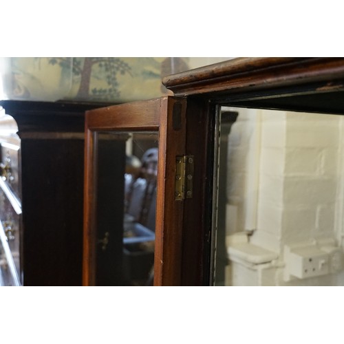 493 - A Victorian Shop Display Cabinet fitted with Glass Shelves, Brass detachable Holders, Box T Brass Ca... 