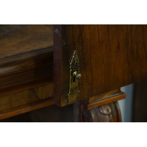 548 - An early 18th Century walnut feather banded and stained field maple bureau bookcase. Email from Bonh... 