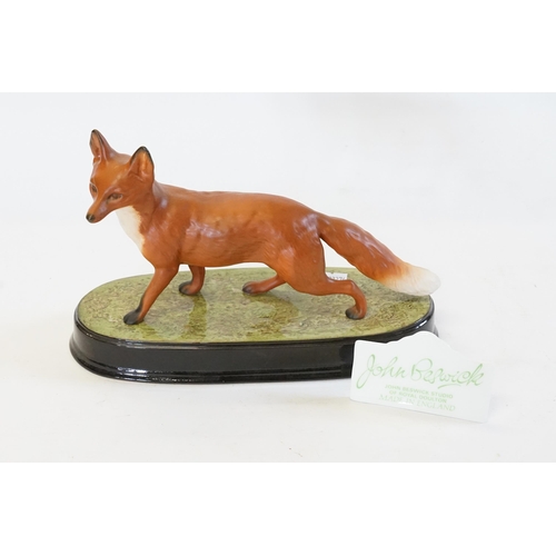 401 - A Beswick study of a Fox on stand & a Beswick Study of a 