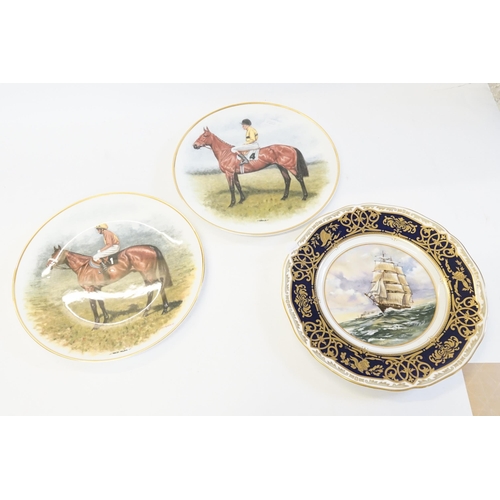 432 - A Royal Worcester Cutty Sark Plate Limited Edition 419/1000 along with Chasing Legends Plates.