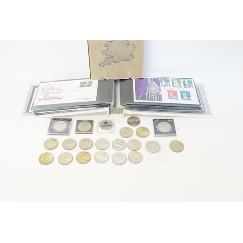 254 - A Collection of Commemorative Coins to include Winston Churchill, Diana & Charles, Queen Elizabeth I... 