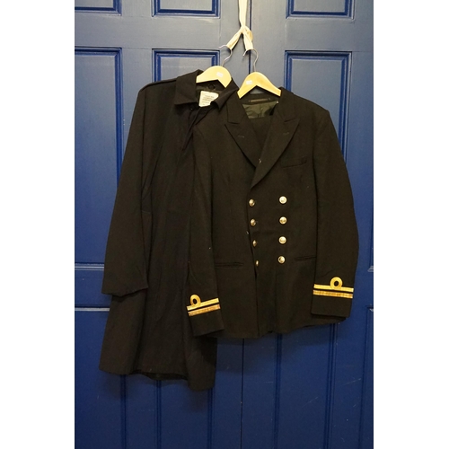 294 - A Naval Uniform No: 1B Dress, RN Officers Barathea Insignia Dinner Jacket & Trousers, along with a B... 