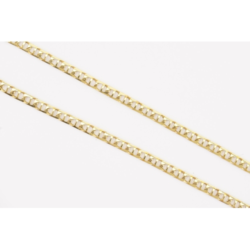 97 - A 9ct Gold Chain Link Necklace. Weighing 8.2 grams. Length: 41cms Long.