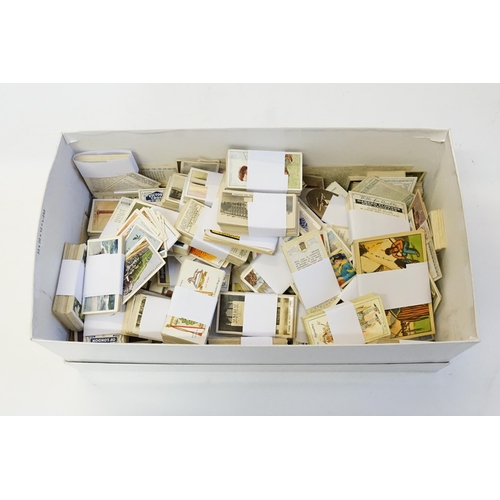 706 - A Large Collection of Cigarette Cards to include Wills, Players, Various Subjects, etc. Needs Viewin... 