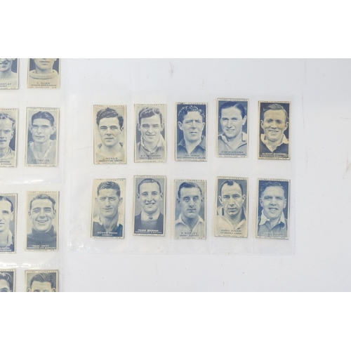 708 - A lovely Collection of Turf Cigarette Cards from the 1940s & 1950s depicting footballers, including ... 