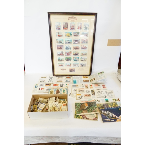 711 - A Large quantity of Brooke Bond Tea Cards & Castella Trade Cards in Frame.