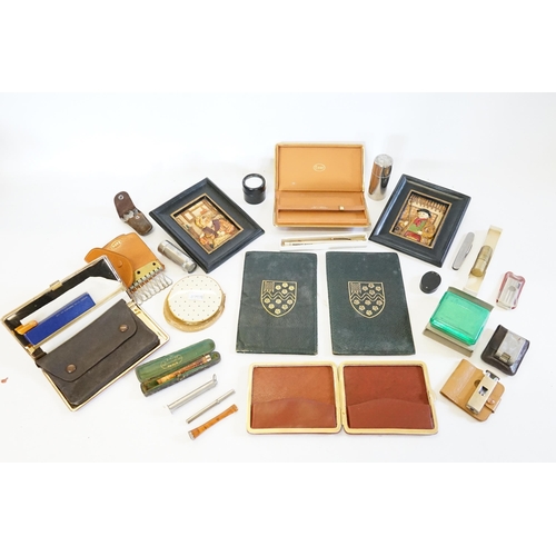 698 - A Collection of Smoking Collectables to include Cheroot Holders, Cigar Cutters, Cigarette Case, Key ... 