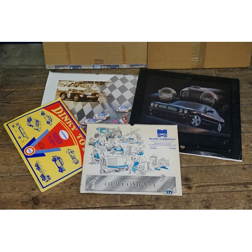 746 - Two Jaguar Calendars for 1997 & 1998, Millers Commercials & a Dinky Calendar.