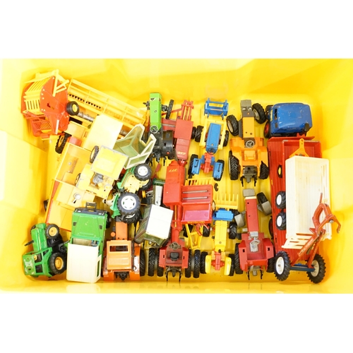 506 - A Large Collection of 1980s/1990s Britains Farming models to include Tractors, Trailers, Farm Machin... 