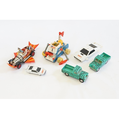 11 - A Tray of 1960s/1970s Corgi models to include a Chitty Chitty Bang Bang, a James Bond Moonbuggy, a J... 