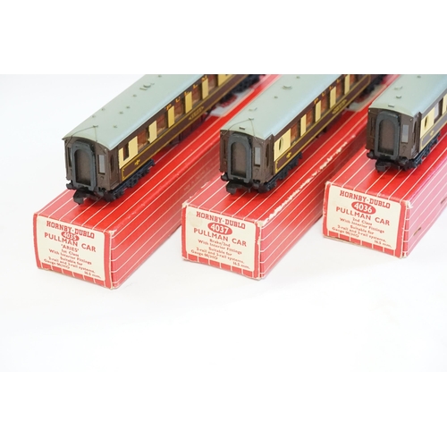 498 - Three Original Hornby-Dublo Pullman Carriages to include No: 4035 