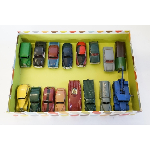 209 - A Collection of 17 Repainted/Over Painted 1950s Dinky Toys to include Cars, Vans & Trucks.