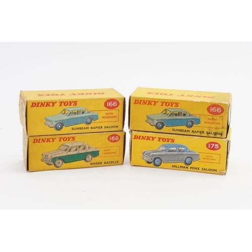 215 - 4 x Original Dinky Toys Empty Boxes to include 2 x No: 166 