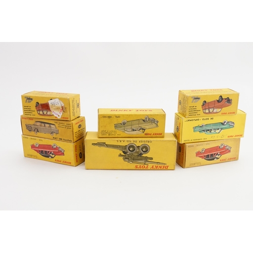 223 - 8 x Original French Dinky Toys Empty Boxes to include No: 548, 2 x 542, 2 x 518, 554, 80E & 545. The... 