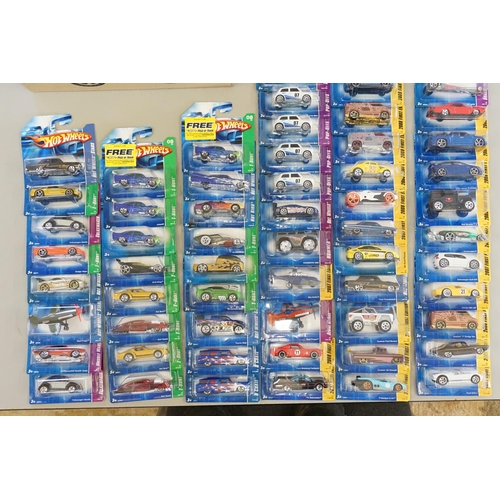 361 - A Collection of 72 x Hot Wheels with Large & Small Header Cards from years 2006 & 2007. The models a... 