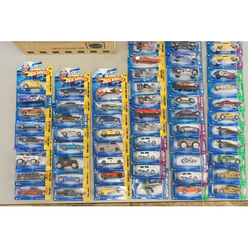 362 - A Collection of 72 x Hot Wheels with Large & Small Header Cards from years 2006 & 2007. The models a... 