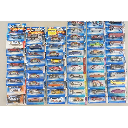 363 - A Collection of 72 x Hot Wheels with Large & Small Header Cards from years 2004 & 2005. The models a... 