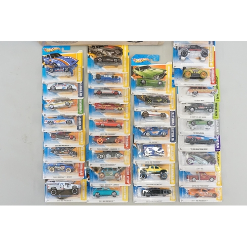 369 - A Collection of 38 x Hot Wheels with Large & Small Header Cards from years 2010, 2011, 2012, 2013 & ... 