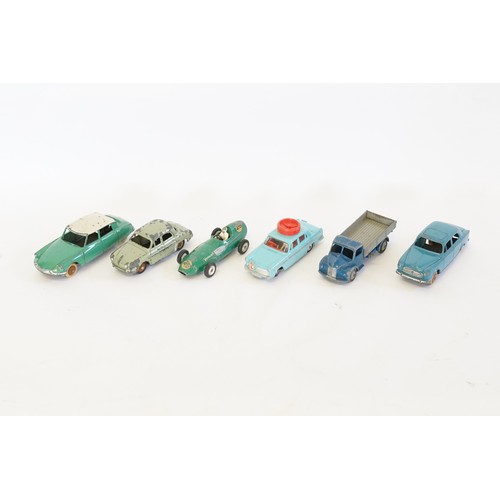 119 - A Tray of Play Worn Dinky to include 3 x French Dinky models, 2 x Dinky models & a Corgi Austin A60 ... 