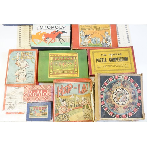 659 - A Collection of Original 1950s Board Games to include 