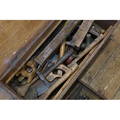 859 - A Vintage Wooden Box with a metal plaque marked 