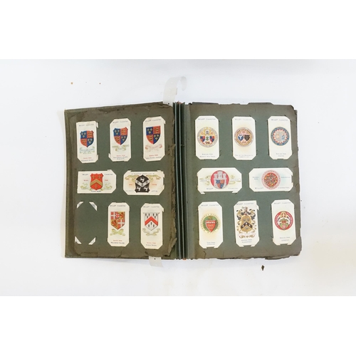 399 - A Collection of Players & Wills Cigarette Cards including Coins, Arms, Crests, Schools, Cricketers, ... 