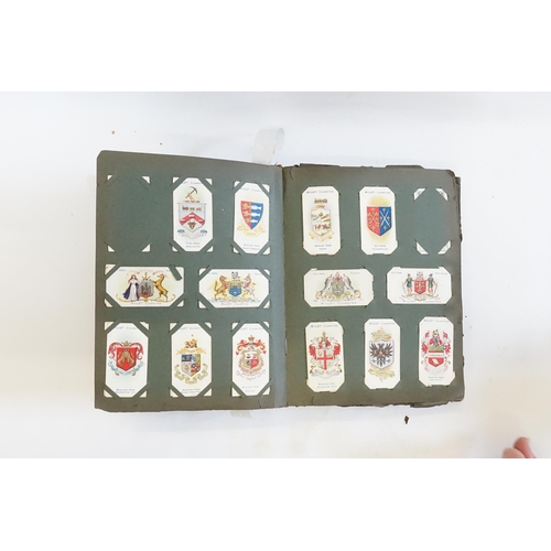 399 - A Collection of Players & Wills Cigarette Cards including Coins, Arms, Crests, Schools, Cricketers, ... 