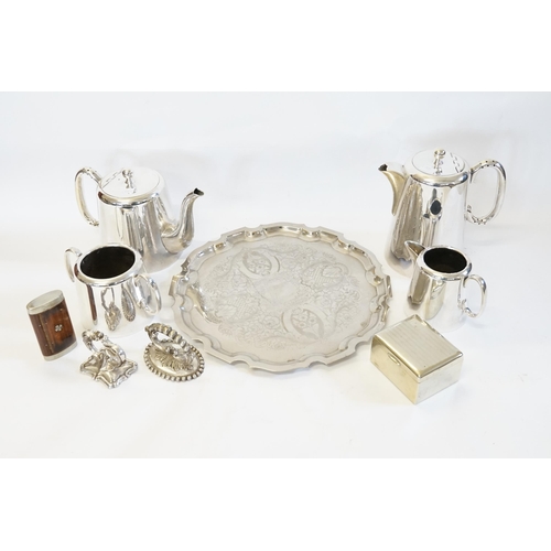 148 - A quantity of Hotel Silver Plate to include Entre Dish Handles, Salver, etc.