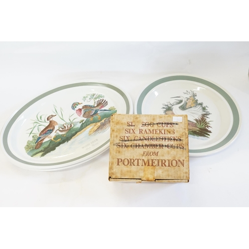 873 - 6 x Portmeirion Rankins & three Birds of Britain Serving Plates.