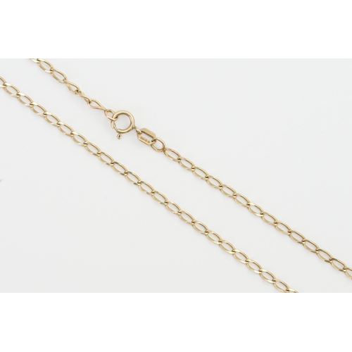 191 - A 9ct Gold link chain AF. Weight 3.7g. Length 47cm.