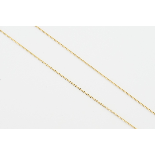 224 - A 18ct gold thin chain. Weight 2.9g. Length 60cm.