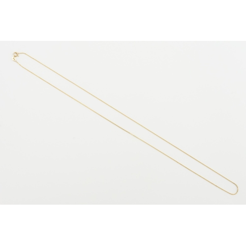 224 - A 18ct gold thin chain. Weight 2.9g. Length 60cm.