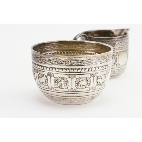 70 - A circa 1887 Goldsmiths & Silversmiths Co (William Gibson & John Lawrence Langman) Victorian silver ... 