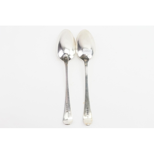 103 - A pair of silver 1791 Peter & Ann Bateman & George Wintle spoons. Weight 145g.