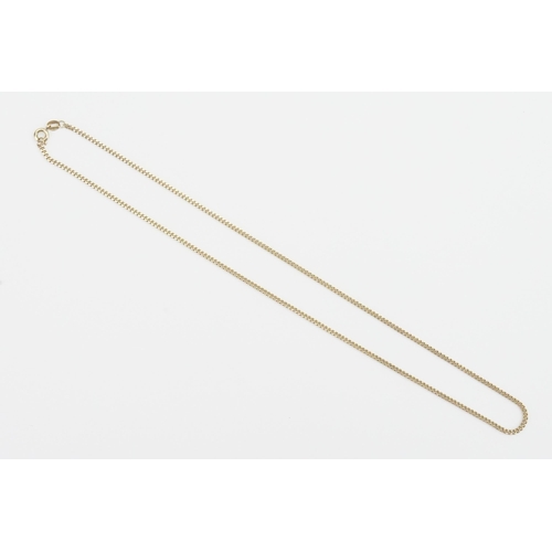 238 - A 9ct gold thin chain. Weight 5.8g. Length 46cm.