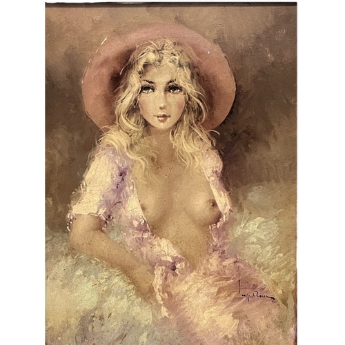 999 - A 1970's nude painting of a young woman. Signed & Framed.