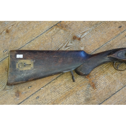 281 - An Antique Percussion Capped Musket with Brass Cap Holder & Mounts with Ram Rod, Barrel marked 278/5... 