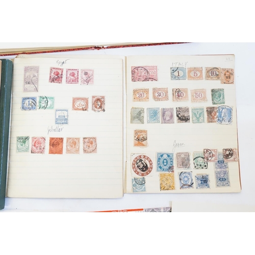 246 - A collection of Stamps, Stock Books, Children's Stamp Albums, Victorian, Penny Red's, Penny Purple's... 