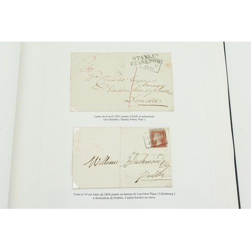 248 - A Good selection of Scottish Postal History to include Victorian Penny Red Plates from Plate 71-225 ... 