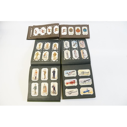 259 - A collection of Cigarette cards to include Naval, Regiments, Birds, Sport, etc. (3 x Albums).