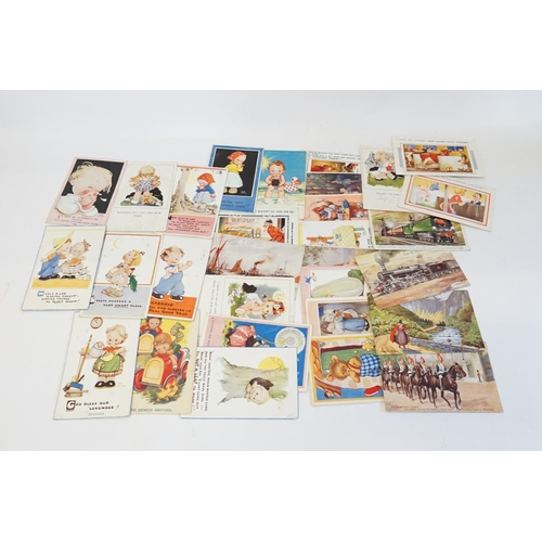 262 - A Good Collection of 1920s Post Cards to include Mabel Lucie Attwell, Deanah, Tarrant, Banforths, et... 