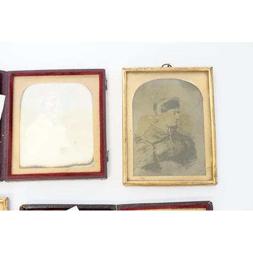 953 - Victorian daguerreotype in Moroccan case Thomas Letchworth 1852, and two other photographs.