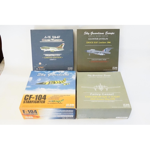 413 - A Collection of Four Sky Guardians Plane Models to include No's: WTW72016002, SGE72002003, SGE720040... 