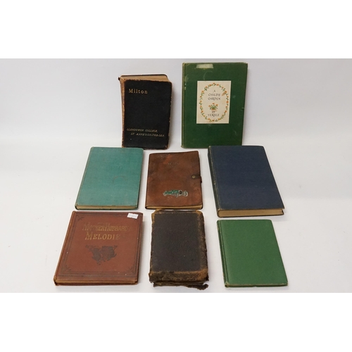 483 - A Collection of books to include a Holy Bible, Ballards, Milton's Poetic Works, Mother Hubbard's Mel... 